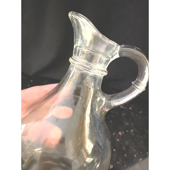 Vintage Clear Glass Syrup Bottle - Picture 8 of 12